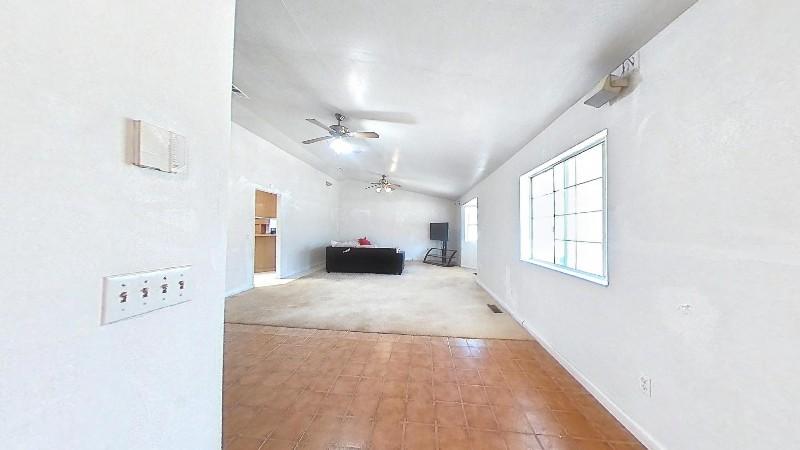 Interior living room and tiled entryway at 1633 New Long Valley Rd
