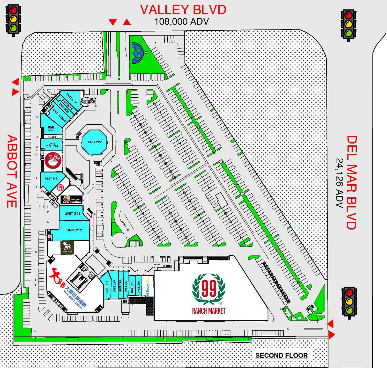 TAWA Gateway second floor site plan