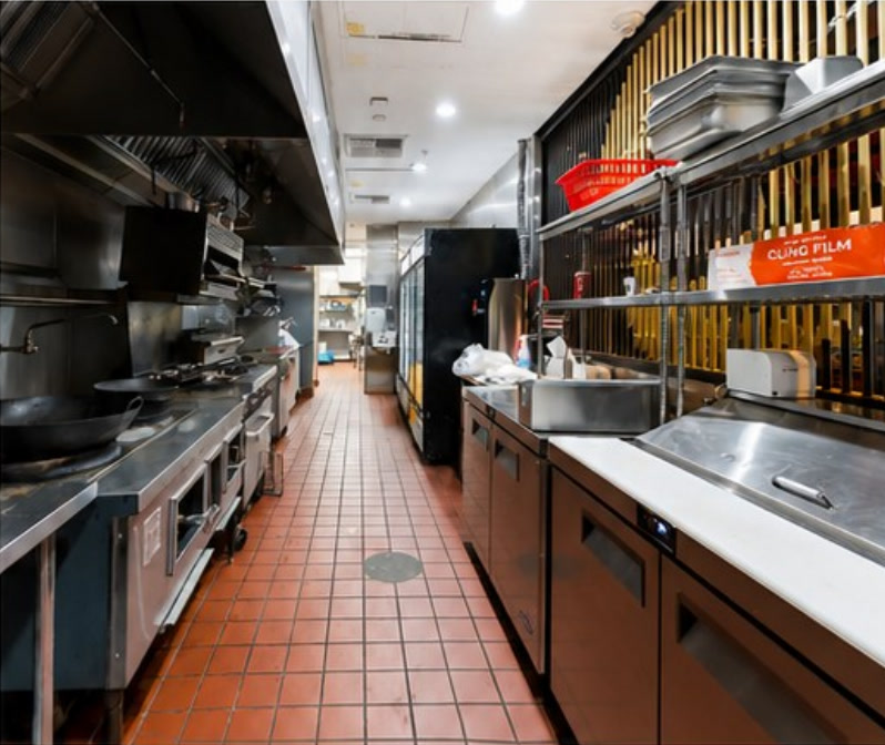 Commercial kitchen at Wagyu Master Shabu House